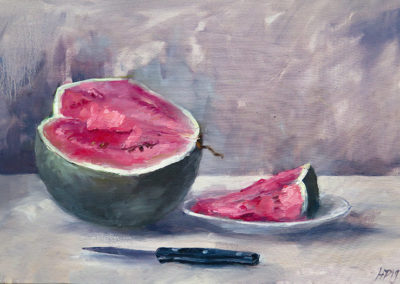 Hanna Petermann - Wassermelone (nach Slevogt)