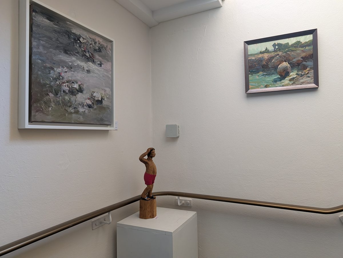 Mathias Meinel – Maler in der Scheune, Aquarell