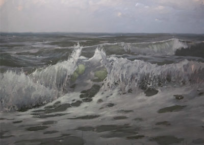 Lars Möller , Seestück , Öl auf Leinwand, ca. 70 x 90 cm