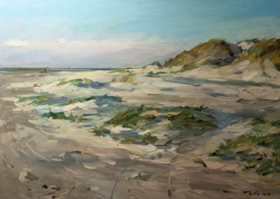 Tobias Duwe, Da gehts zum Meer,Öl aufLeinwand, ca. 50 x 70 cm